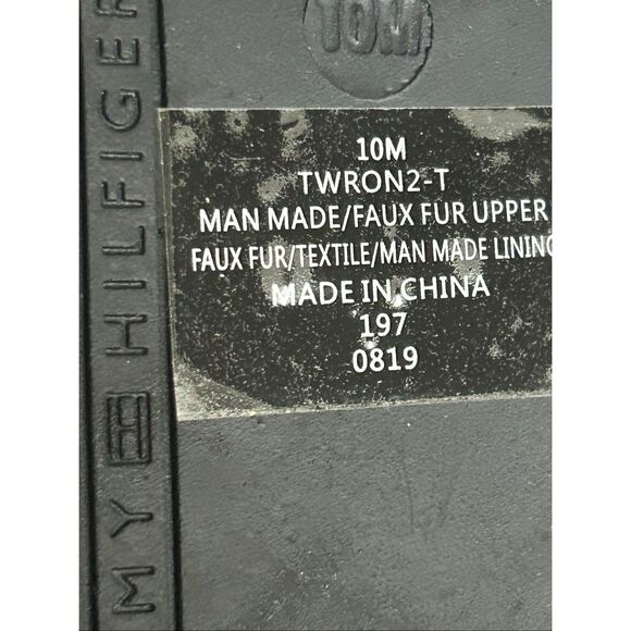 NWOB Tommy Hilfiger Ron 2 Faux Fur Lace Up Boots Black 10 M - Picture 10 of 15